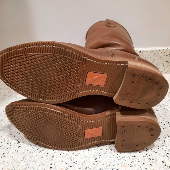 Carolina Almond Toe Wellingtons Leather Oil Resistance Soles Size 11 - Picture 6 of 6